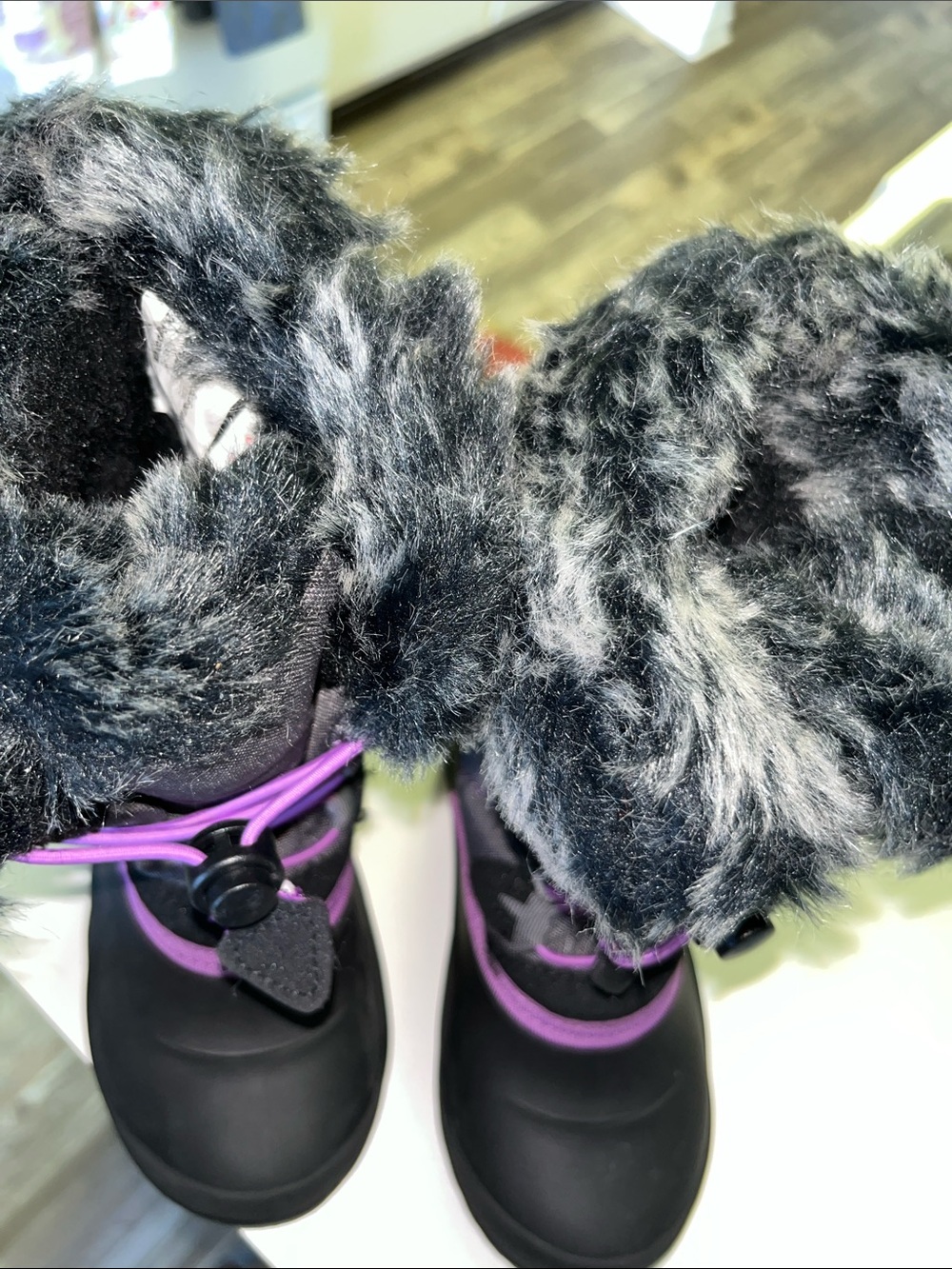 Kamik Kids Snow Gypsy 4 Winter Faux Fur Collar Insulated Boots Size 2 - Picture 5 of 8